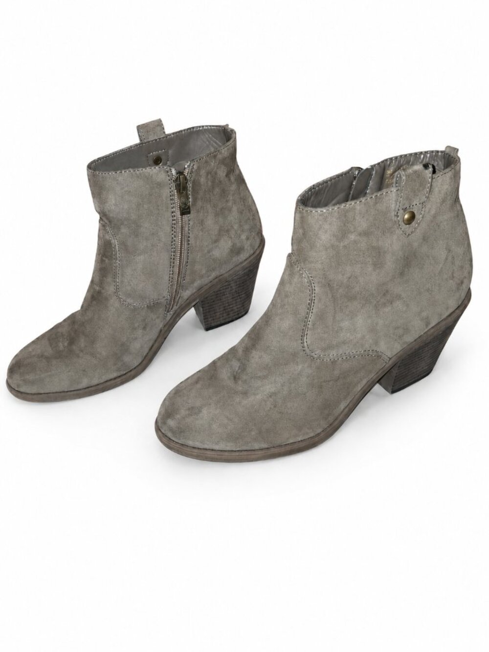 🤎 CHELSEA MORELAND TAUPE ANKLE BOOTS – SIZE 9 1/2 M 🤎